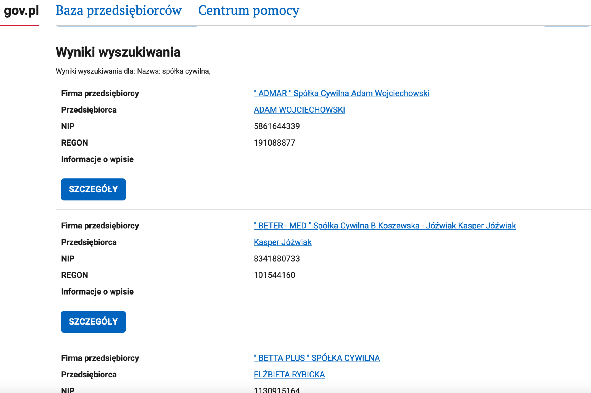 Jak sprawdzić firmę w CEIDG? inBillo zarządzanie bezpiecznymi