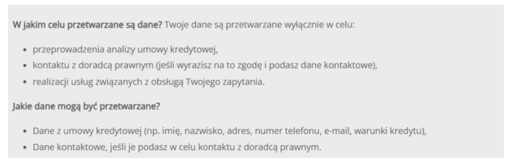 Analiza umowy kredytowej
