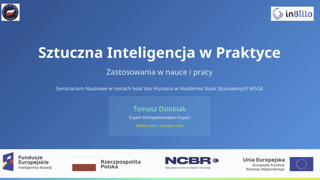 NCBiR upowszechnianie wyników inbillo